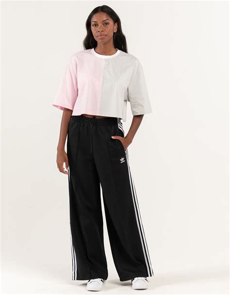 adidas always original laced wide leg pants|primeblue relaxed wide leg pants.